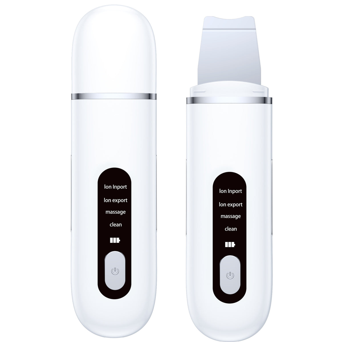 Rechargeable Ultrasonic Facial Spatula - Deep Pore Cleanser &amp; Exfoliator