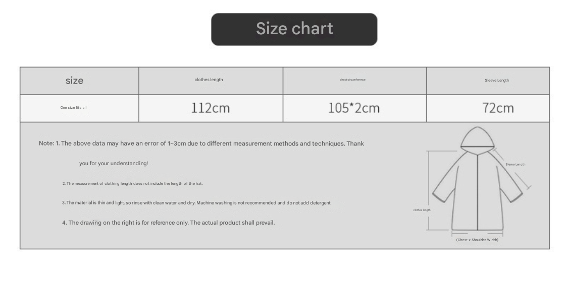 Yellow Stylish Waterproof Raincoat Poncho - Long, Packable for Outdoor Travel & Hiking