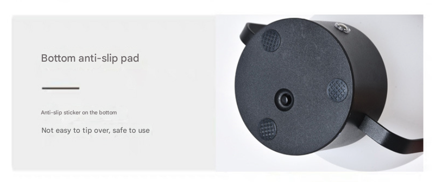 Silver Portable Rechargeable LED Lantern Lamp - Touch Control 3-Color Dimmable Desk Light