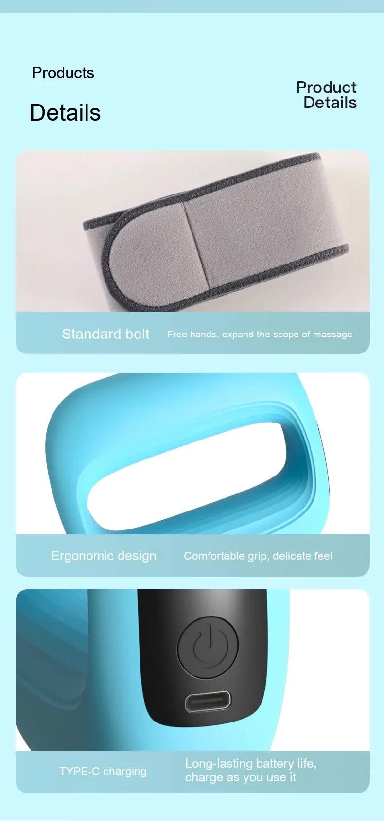 Portable Electric Muscle Relaxation Ring Massager - with Digital Display Pink