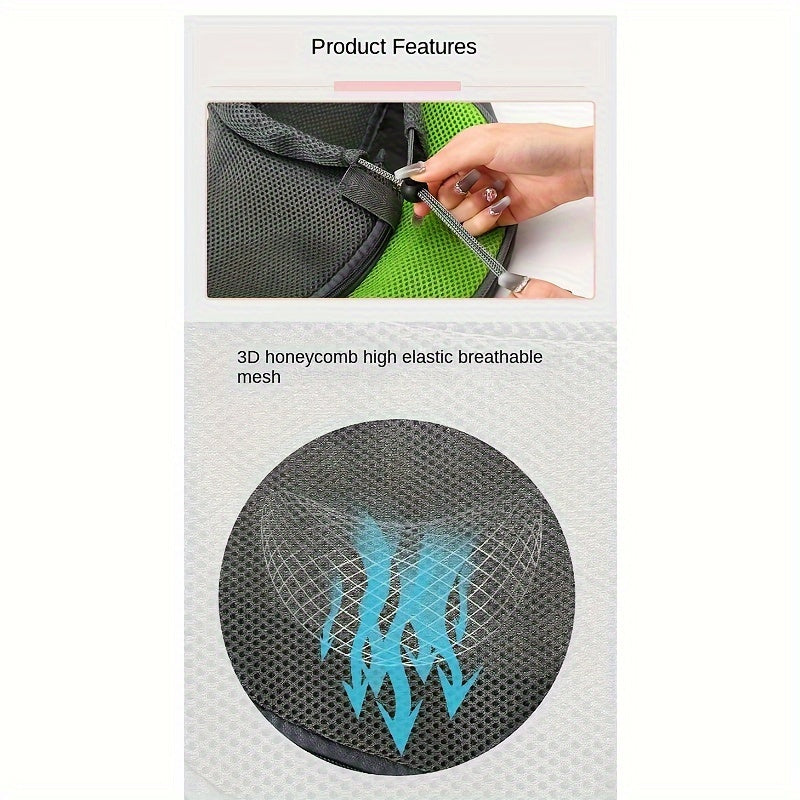 Red Portable Oxford Fabric Pet Carrier for Cats and Puppies (Size L)