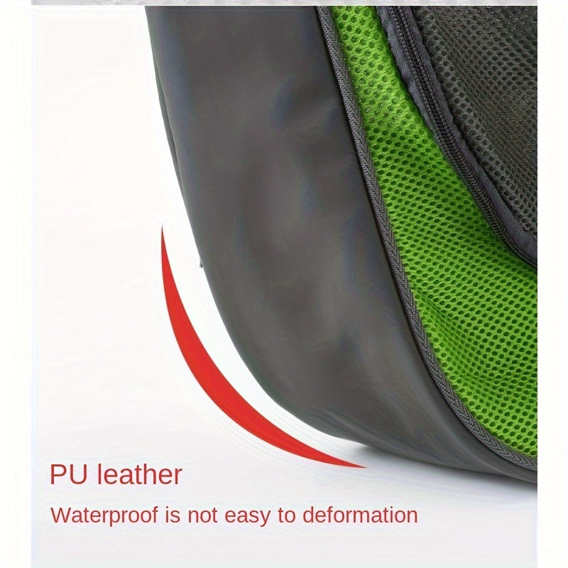 Red Portable Oxford Fabric Pet Carrier for Cats and Puppies (Size L)