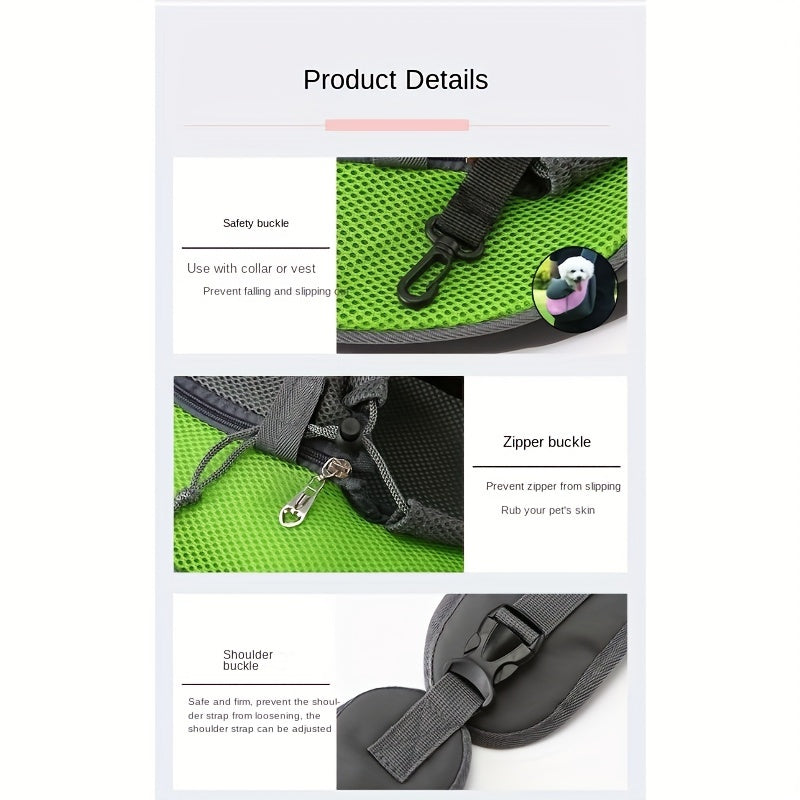 Purple Portable Oxford Fabric Pet Carrier for Cats and Puppies (Size L)