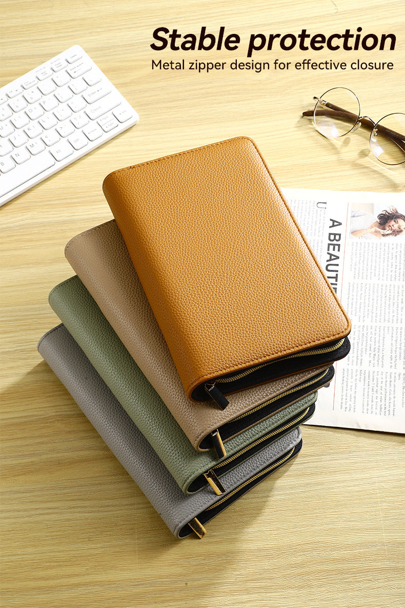 Green PU Leather Zippered Photo Album - Holds 240 3" Prints