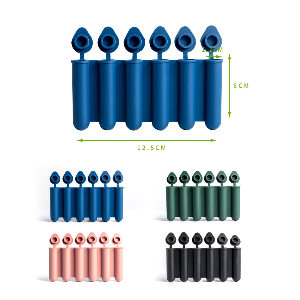 Black Bottle & Can Friendly Ice Stick Molds - 6-Cup Design, Set of 10