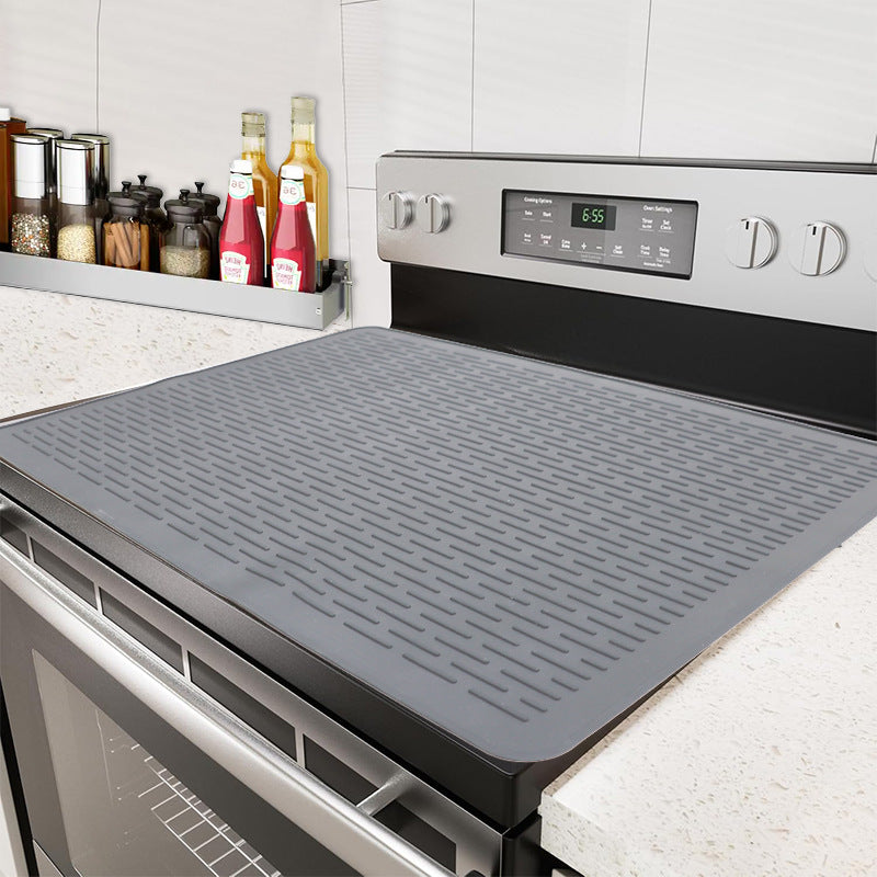 Gray Extra Large Silicone Countertop Protector & Dish Drying Mat - Dishwasher Safe ( 76x53cm)