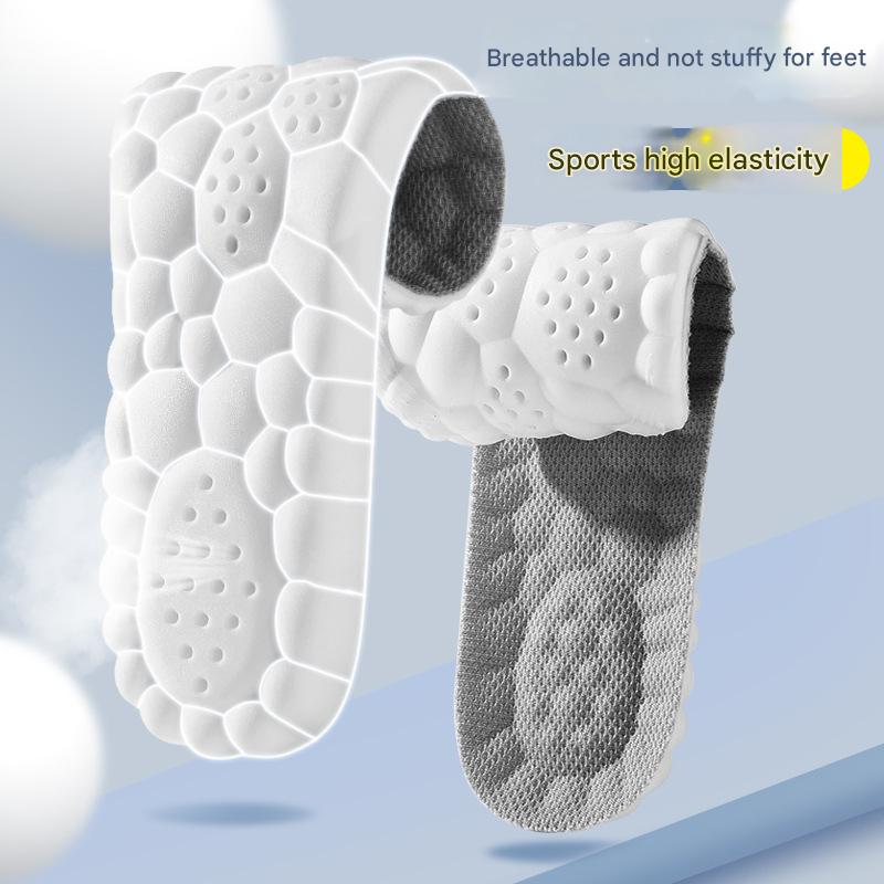 5 pcs 4D Cloud Technology Shoe Inserts - High Rebound, Super Soft, Breathable, Athletic Support (size : 43-44/275mm)