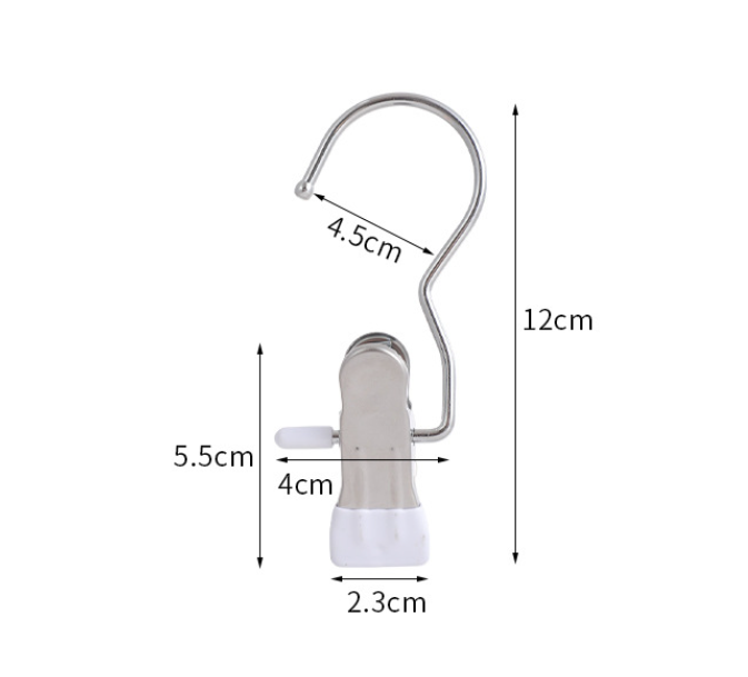 Light green Stainless Steel Hanging Clips (35 PCS) - Strong Grip for Pants, Hats, Socks, Laundry