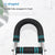 Blue Black Adjustable U-Shaped Arm Exerciser - For Home Fitness Strength Training (40kg)