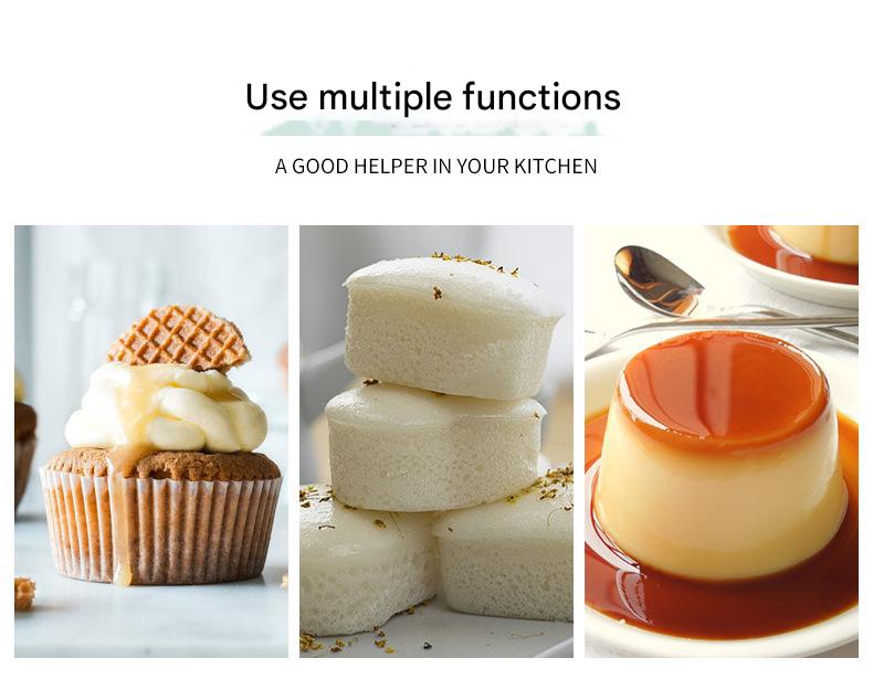 Style 5 Silicone Mini Cake Molds (30 Pack) -  For Cupcakes, Desserts (7x6.8x3cm)