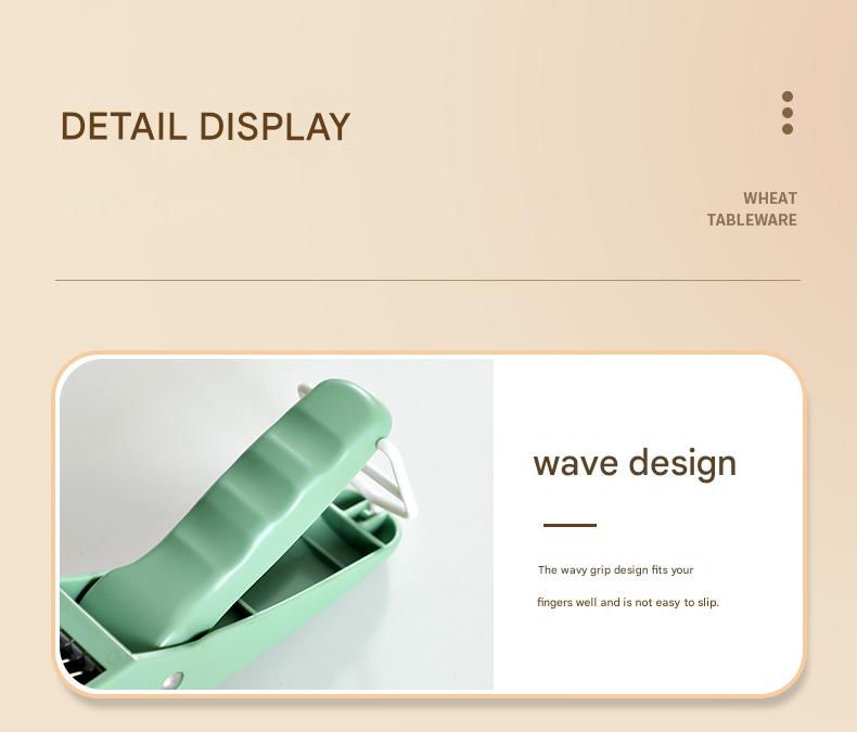 2 pcs Green 5-Blade Fruit & Vegetable Slicer for Crinkle Cuts - Kitchen Gadget