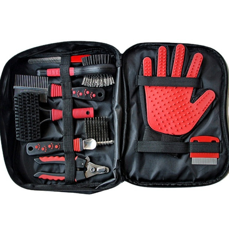 Dog &amp; Cat Grooming Set - Multi-Tool Kit with Storage Case for Fur &amp; Nail Care