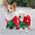 Christmas Dog Costume - Festive Hooded Cape & Green Jumpsuit Outfit (Size : 2XL)