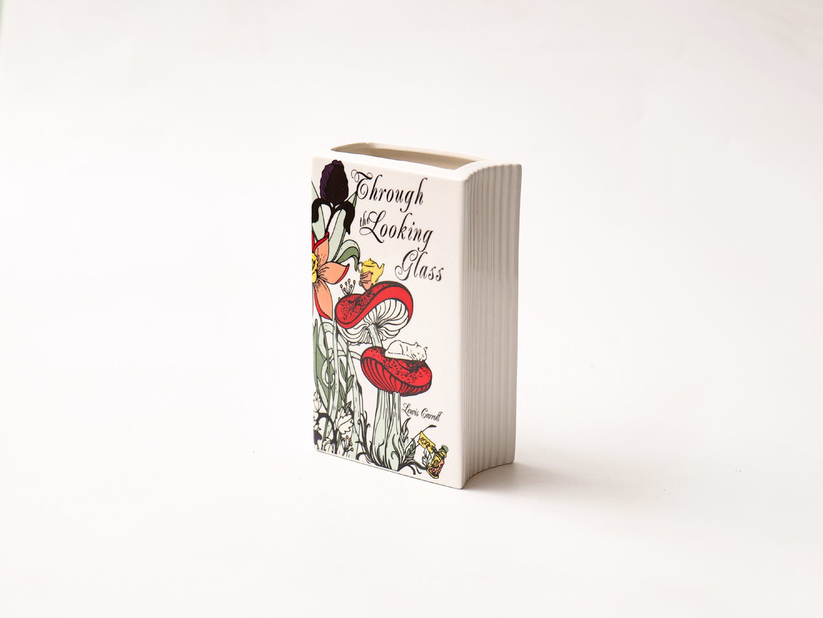 Literary Book Vase - Creative Ceramic Planter &amp; Desk Organizer(Type A - 21x13x7cm)
