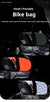 Green And Black Water-Resistant Bicycle Saddle Bag - 1.3L Reflective Seat Pack for Road & Mountain Bikes