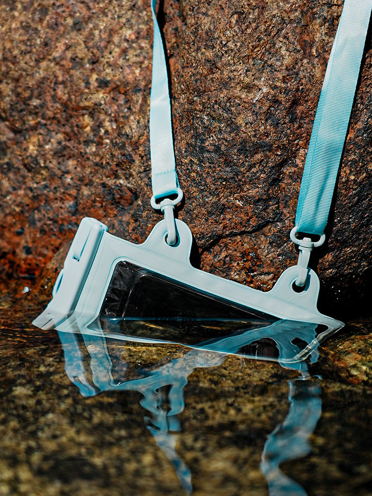 Blue 2-Pack Universal IPX8 Waterproof Phone Pouch with Lanyard - Touch Sensitive Case for Swimming & Outdoor Sports