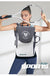 Blue and White Multifunctional Tennis & Badminton Backpack - Waterproof Racket Bag with Shoe Compartment