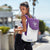 Blue and White Multifunctional Tennis & Badminton Backpack - Waterproof Racket Bag with Shoe Compartment