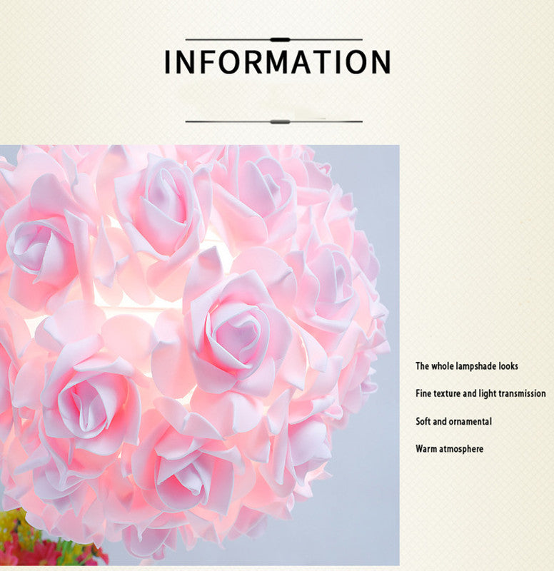 Red Roses And Silver Base Romantic Red Rose Flower Table Lamp - Crystal Heart Accent Bedside Night Light