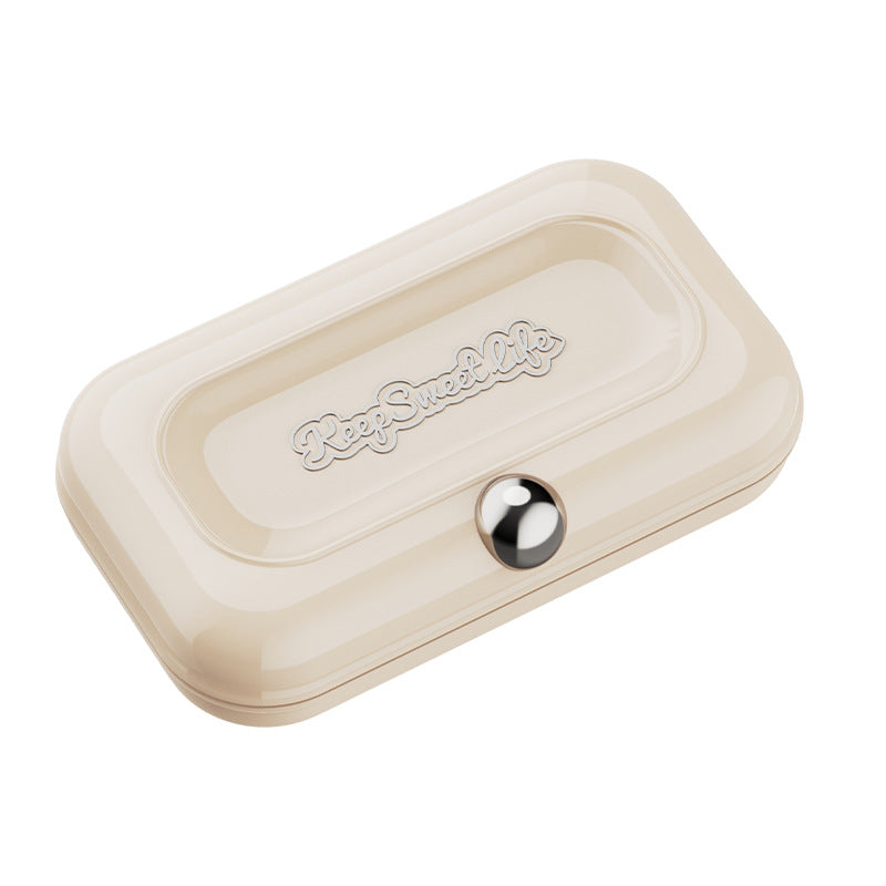 2 Sets Beige Portable 4-Piece Manicure Set - Compact Nail Grooming Kit with Stainless Steel Clippers, File &amp; Stylish Case