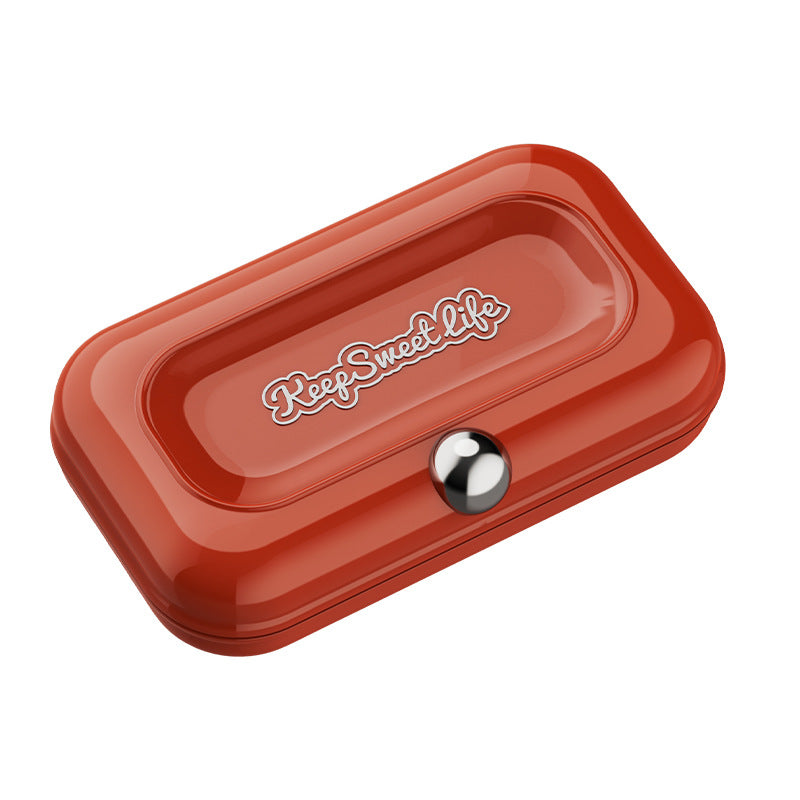 2 Sets Red Portable 4-Piece Manicure Set - Compact Nail Grooming Kit with Stainless Steel Clippers, File &amp; Stylish Case