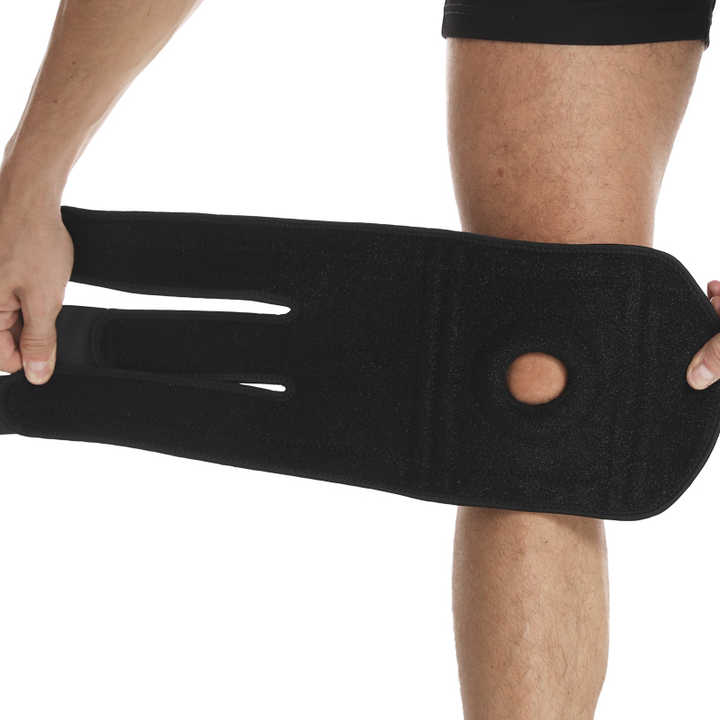 Pink Adjustable Knee Brace Support (Pair) with Dual Spring Stabilizers & Patella Gel Pad - Non-Slip for Sports Running Hiking