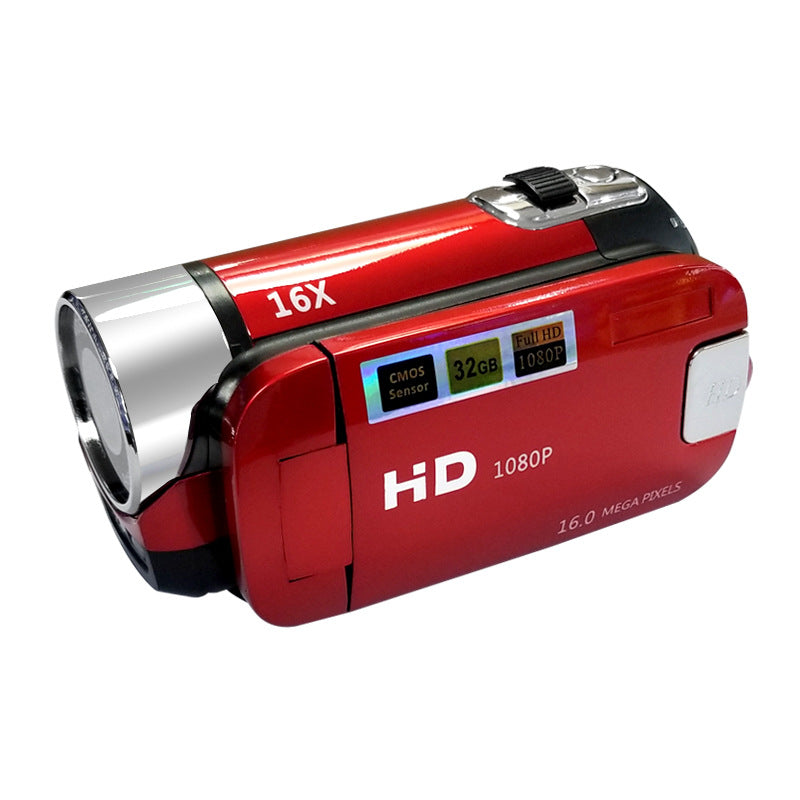 Red Capture Life's Moments: HD 1080P Digital Camcorder - 16MP Photos, 16X Digital Zoom, 2.7 LCD Screen"