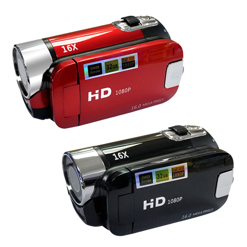 Red Capture Life's Moments: HD 1080P Digital Camcorder - 16MP Photos, 16X Digital Zoom, 2.7 LCD Screen"
