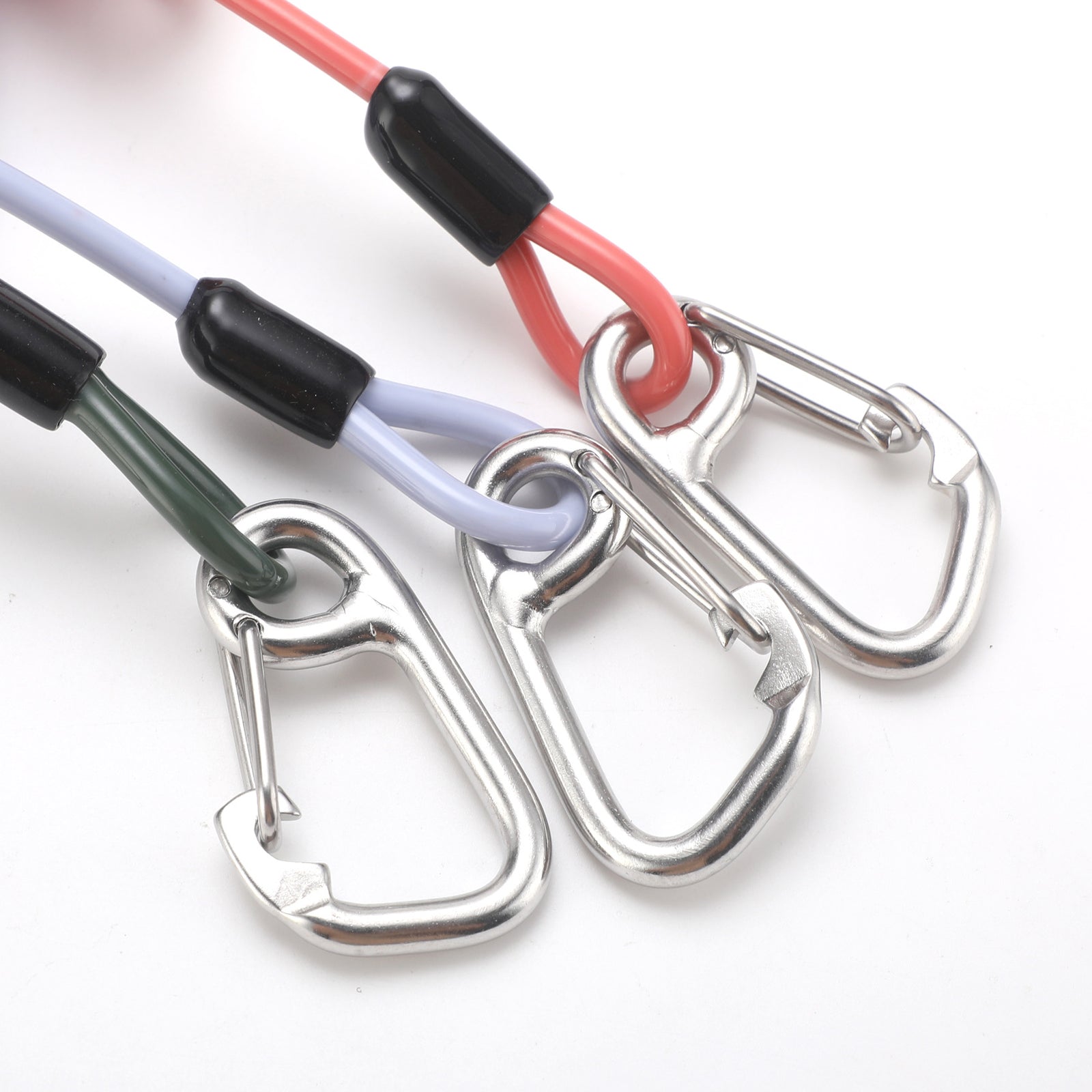 Green Pro 316 Stainless Steel Diving Reef Hook - Single, Double Combo Pack - Current Hook with Coiled Safety Lanyard