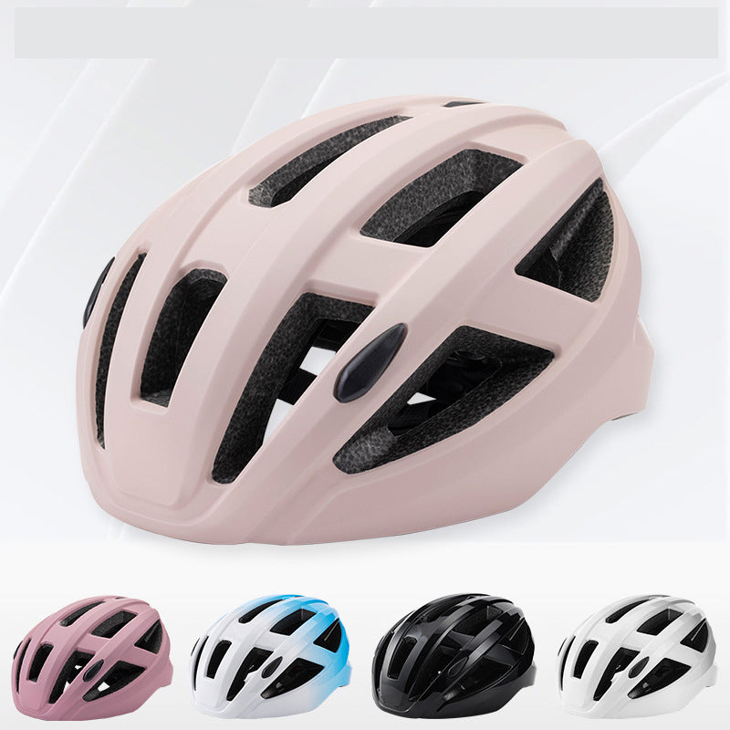 Light Pink Ultra-Light Adult Cycling Helmet - CE & CPSC Certified, In-Mold Safety for Road & Mountain Biking
