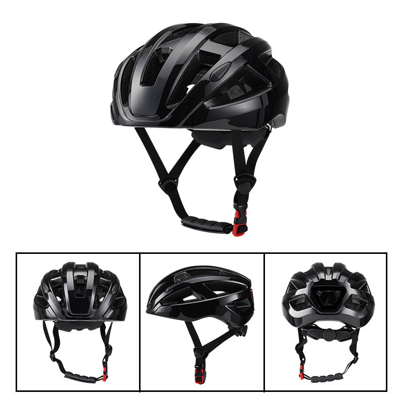 Black Ultra-Light Adult Cycling Helmet - CE &amp; CPSC Certified, In-Mold Safety for Road &amp; Mountain Biking