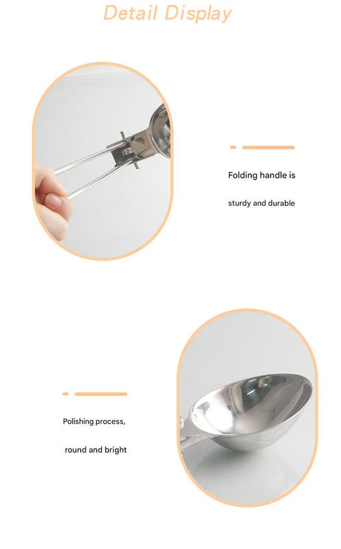 Silver 304 Stainless Steel Folding Camping Spatula  - 2 Pack Compact & Portable Outdoor Cooking Utensils