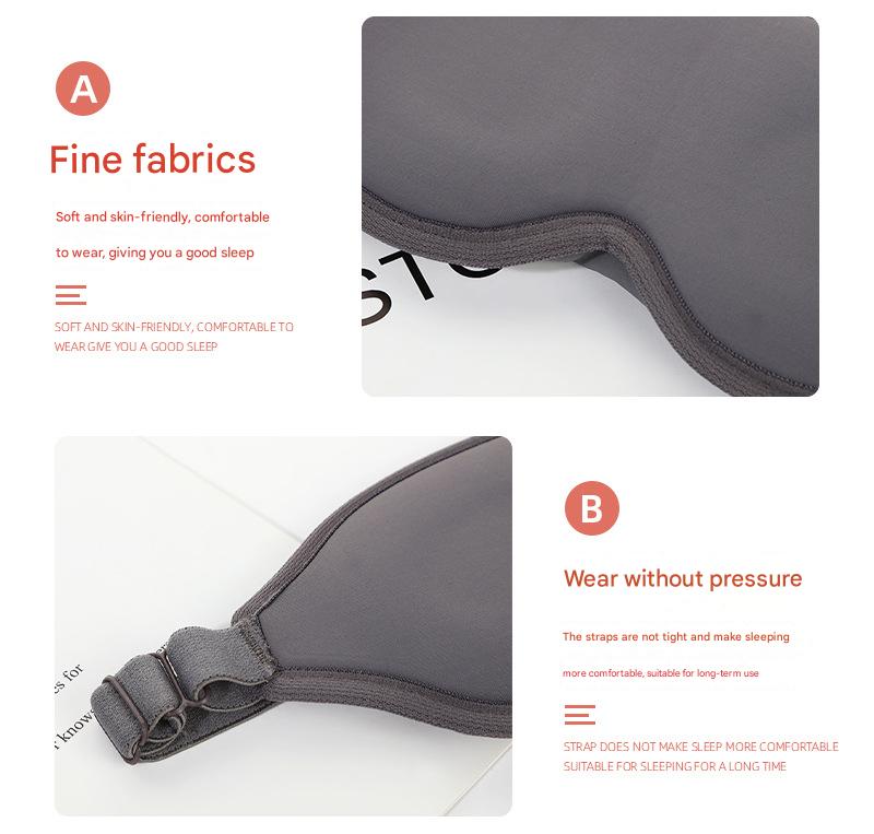 2 Pcs Green 3D Contoured Eye Mask - Total Blackout, Pressure-Free Memory Foam, Skin-Friendly & Breathable for Deep Rest