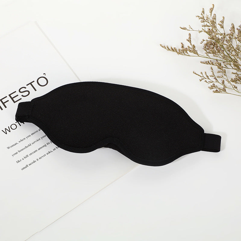 2 Pcs Black 3D Contoured Eye Mask - Total Blackout, Pressure-Free Memory Foam, Skin-Friendly &amp; Breathable for Deep Rest