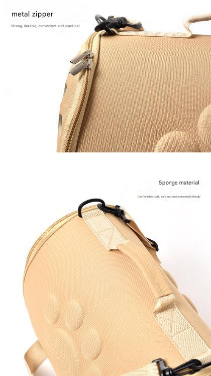 Black Stylish EVA Pet Carrier Bag - Lightweight Portable & Breathable Travel Crate for Small Dogs & Cats