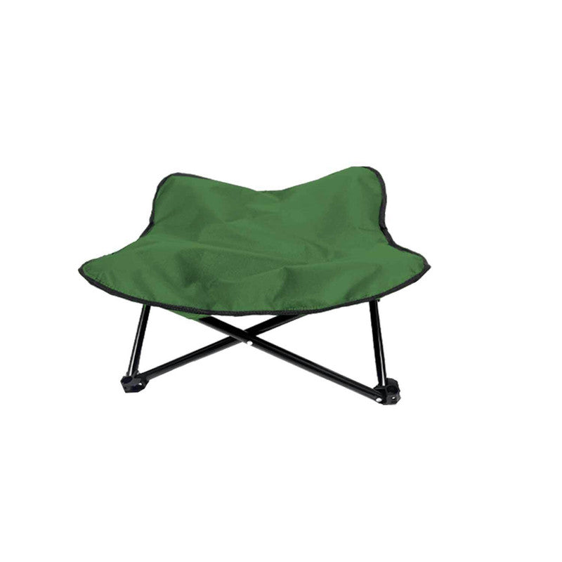 Bright Green Elevated Comfort Pet Bed - Portable &amp; Foldable Dog Cat Cot - Durable 600D Oxford Fabric, Washable Cover, All Seasons