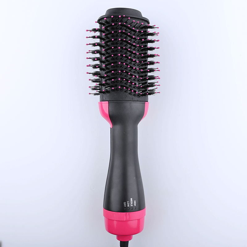 Pink And Grey One-Step Hair Dryer &amp; Volumizer Hot Air Brush - Salon Styler for Drying, Smoothing &amp; Volume