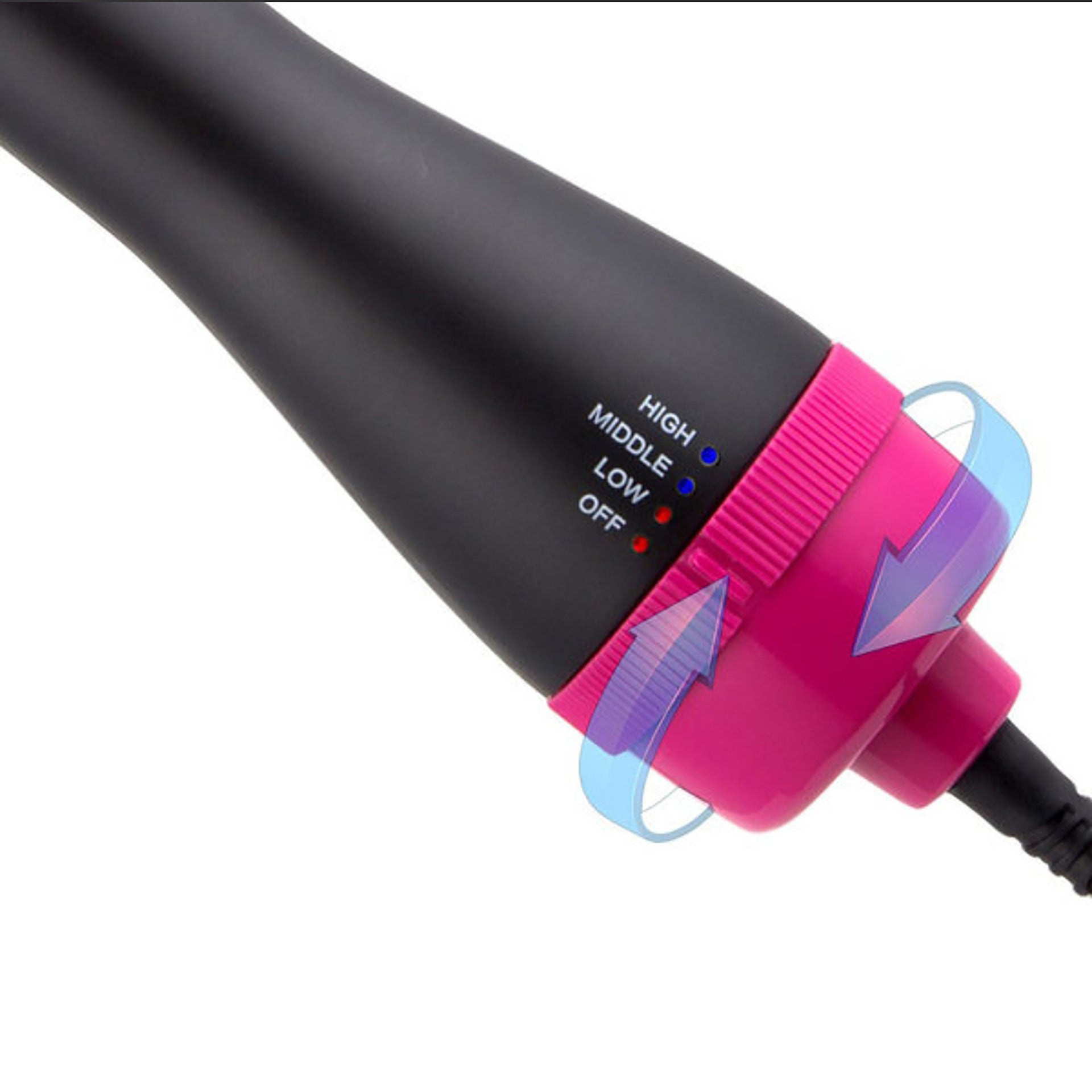 Purple And Grey One-Step Hair Dryer & Volumizer Hot Air Brush - Salon Styler for Drying, Smoothing & Volume