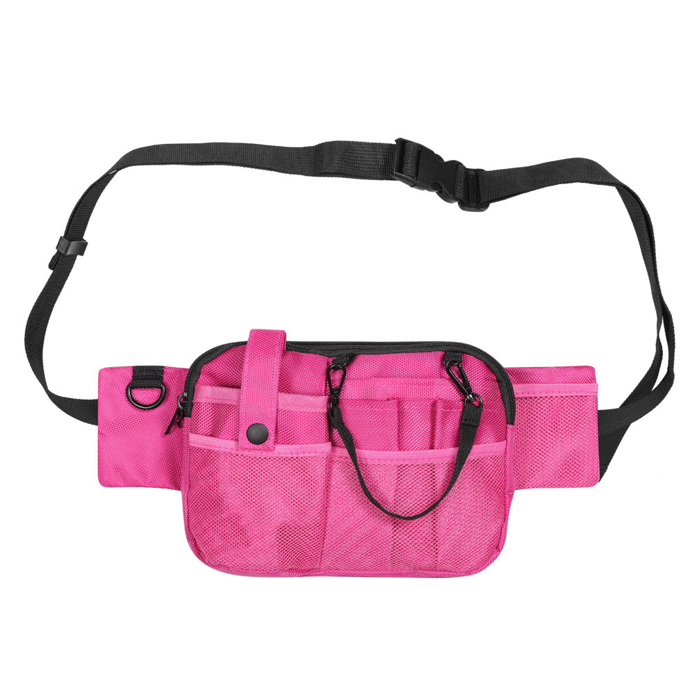 Pink Nurse Utility Belt Bag - Multi-Pocket Medical Organizer Waist Pack for Tools &amp; Essentials