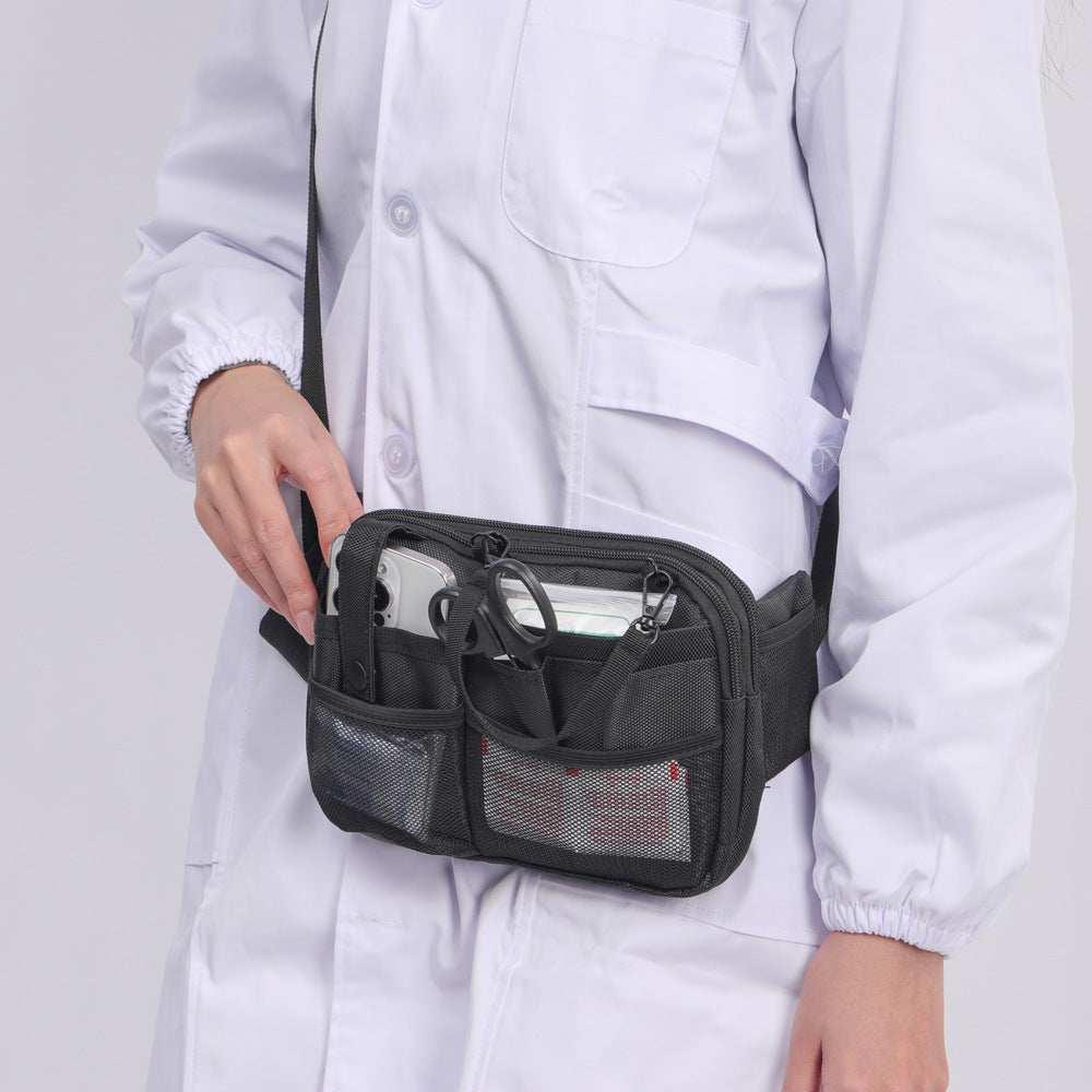 Pink Nurse Utility Belt Bag - Multi-Pocket Medical Organizer Waist Pack for Tools & Essentials