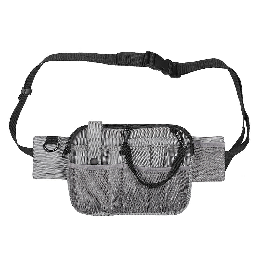 Grey Nurse Utility Belt Bag - Multi-Pocket Medical Organizer Waist Pack for Tools &amp; Essentials