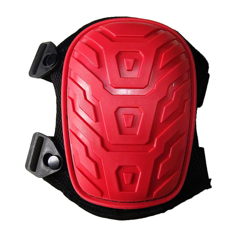 1 Pair Red Professional Hard Shell Knee Pads - Heavy Duty Protection for Work, Construction, Gardening &amp; Outdoor Sports
