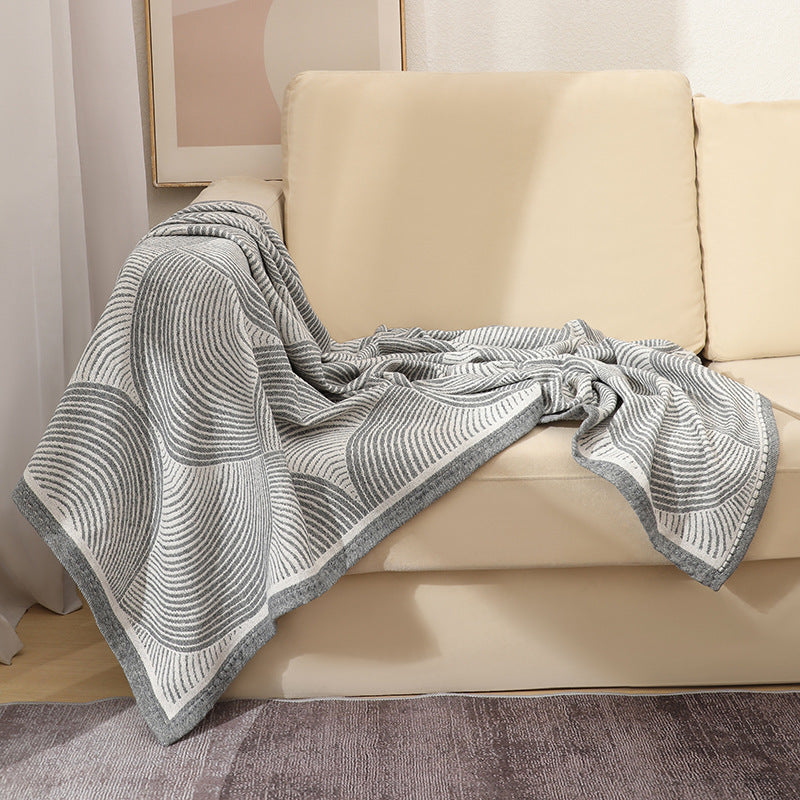 Grey Luxurious Paisley Jacquard Throw Blanket - Soft Wool Blend with Tassels, 120x150cm, Lightweight Sofa & Nap Blanket