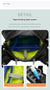 Black Lightweight 16L Outdoor Cycling & Hiking Backpack - Water-Repellent Nylon Daypack with Reflective Strips