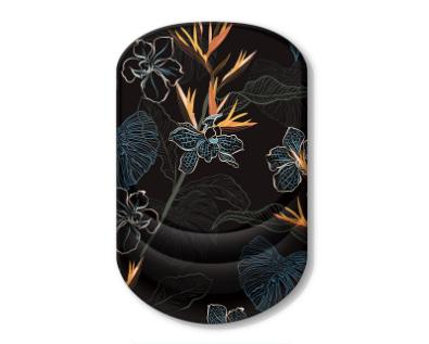 Black Flower Pattern Ergonomic Mouse Pad with 3D Silicone Gel Wrist Rest - Stylish Comfort &amp; Support for Office &amp; Home