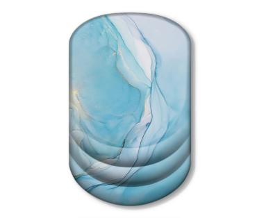 Blue Pattern Ergonomic Mouse Pad with 3D Silicone Gel Wrist Rest - Stylish Comfort &amp; Support for Office &amp; Home