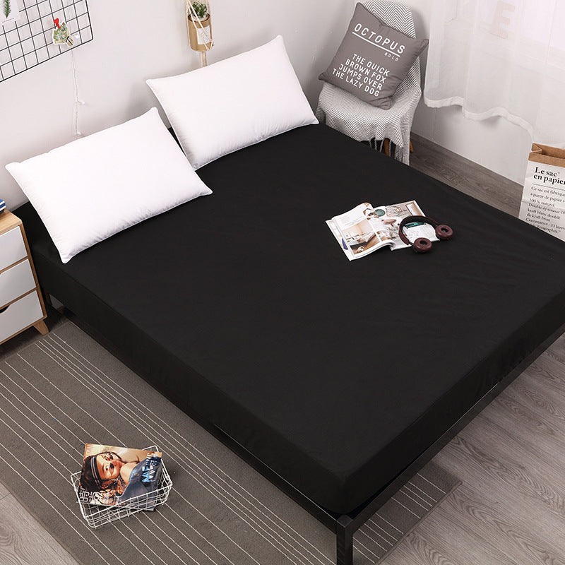 Black Queen Size Waterproof Fitted Mattress Protector - Soft &amp; Breathable Bed Cover, Hypoallergenic, Deep Pocket (152x190x30cm)