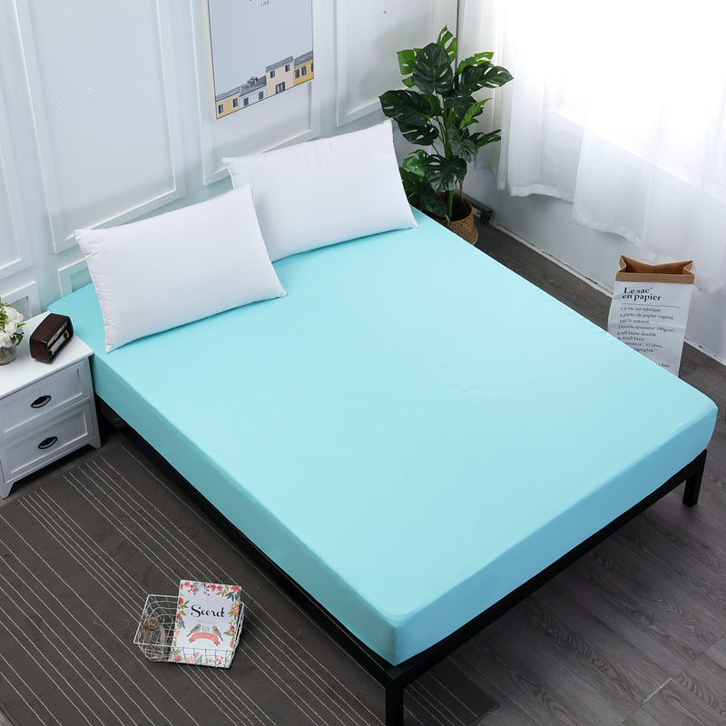 Light Blue Queen Size Waterproof Fitted Mattress Protector - Soft &amp; Breathable Bed Cover, Hypoallergenic, Deep Pocket (152x190x30cm)