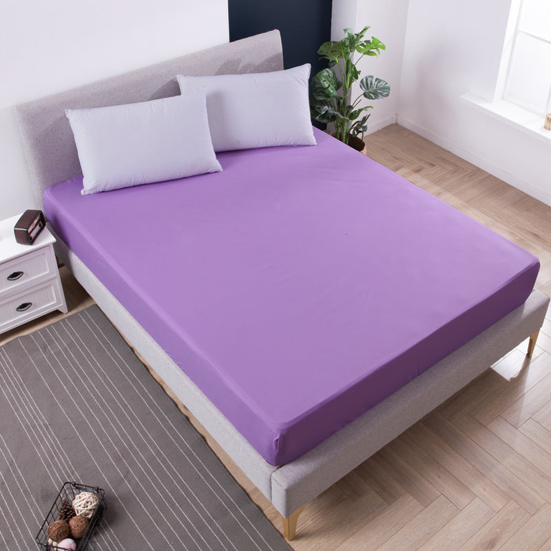 Purple Queen Size Waterproof Fitted Mattress Protector - Soft &amp; Breathable Bed Cover, Hypoallergenic, Deep Pocket (152x190x30cm)