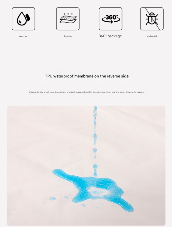 Grey Ultra Soft Brushed Waterproof Pillow Protectors (Set of 2) - 50x70cm, Stain & Spill Guard for Bed Pillows(Note: pillow core not included)